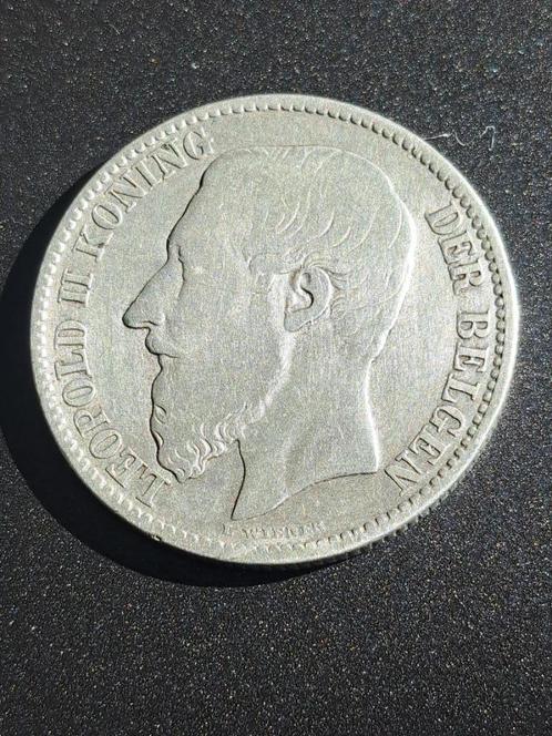 1887 Belgique 2 francs en argent rare, Timbres & Monnaies, Monnaies | Belgique, Monnaie en vrac, Argent, Argent, Envoi