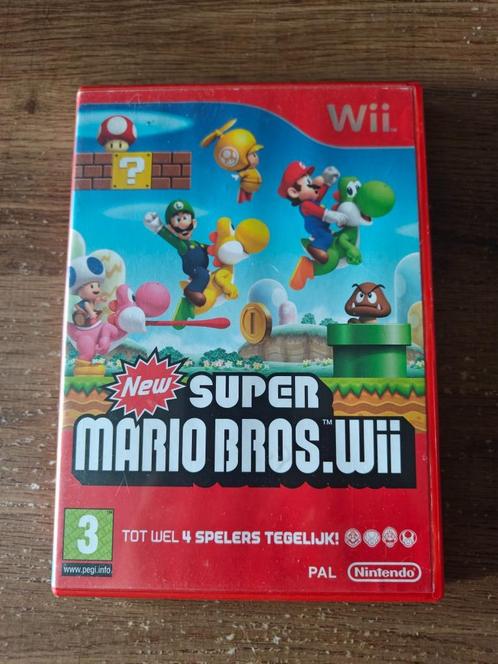 New Super Mario Bros. Wii - Nintendo Wii, Consoles de jeu & Jeux vidéo, Jeux | Nintendo Wii, Utilisé, Enlèvement ou Envoi