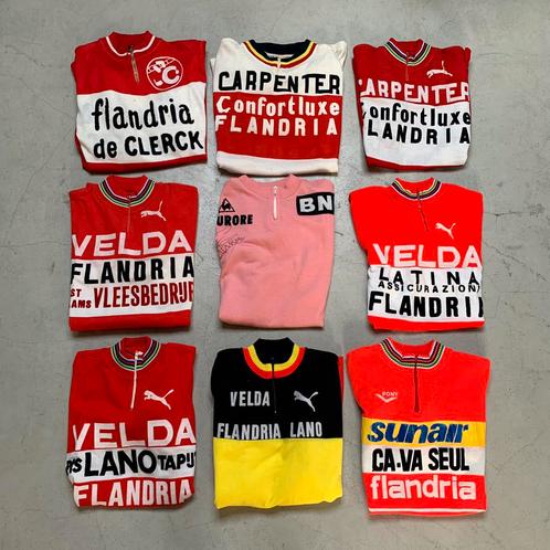 Flandria koerstrui wielertrui lot vintage wol origineel, Vélos & Vélomoteurs, Accessoires vélo | Vêtements de cyclisme, Utilisé