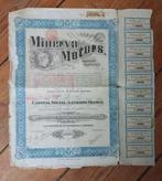 aandeel Minerva Morors autofabriek  Antwerpen 1912, Postzegels en Munten, Ophalen of Verzenden, Aandeel