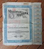 aandeel Minerva Morors autofabriek  Antwerpen 1912, Ophalen of Verzenden, Aandeel