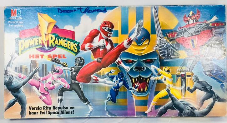 Power Rangers Vintage bordspel MB 1994, Hobby en Vrije tijd, Gezelschapsspellen | Bordspellen, Gebruikt, Ophalen of Verzenden