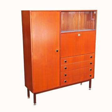 Dressoir Vintage dressoir Highboard Combineurop Teak jaren 6 beschikbaar voor biedingen