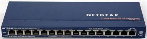 NETGEAR FS116PEU 16-poorts Fast Ethernet LAN unmanaged PoE-s, Computers en Software, Netwerk switches, Zo goed als nieuw, Ophalen of Verzenden