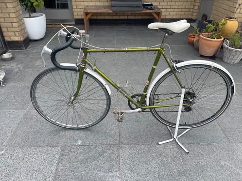 Retro studenten fiets met spatborden, Fietsen en Brommers, Fietsen | Racefietsen, Gebruikt, Heren, Overige merken, Minder dan 10 versnellingen