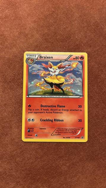 Pokemon Braixen XY promo NM beschikbaar voor biedingen