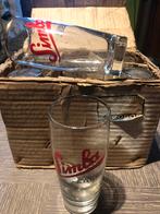 6 oude bierglazen SIMBA 25 cl, Ophalen of Verzenden, Zo goed als nieuw, Glas of Glazen, Overige merken