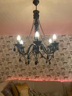 Kroonluchter zwart, Huis en Inrichting, Lampen | Kroonluchters, Ophalen, Gebruikt, Kunststof