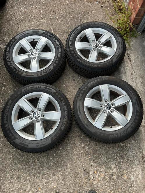 Volkswagen Touran 16 inch Velgen met Michelin Banden, Auto-onderdelen, Banden en Velgen, Banden en Velgen, 16 inch, 205 mm, Personenwagen