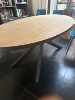 Industriële eettafel ovaal 2mx1m, Ophalen, Zo goed als nieuw, Ovaal