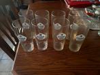 8 x verres Alken en cristal, Utilisé, Enlèvement ou Envoi, Verre à bière