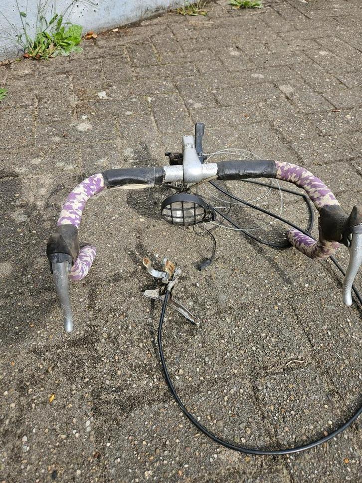 vintage koersfiets stuur met inscriptie, Fietsen en Brommers, Fietsen | Racefietsen, Gebruikt, Heren, Overige merken, Ophalen