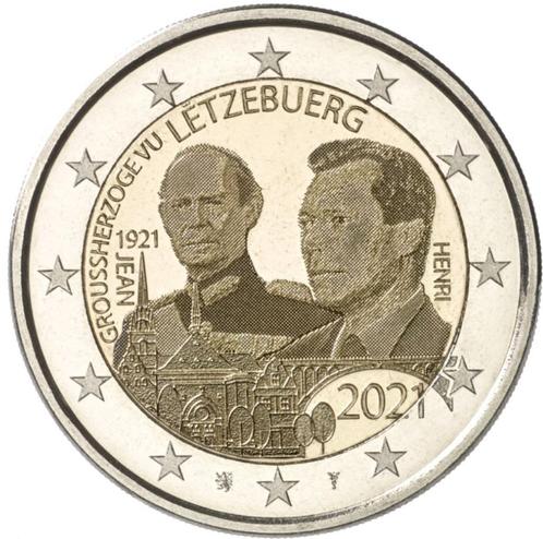 2 euros Luxembourg 2021 - Grand-Duc Jan - PHOTO (NEUF), Timbres & Monnaies, Monnaies | Europe | Monnaies euro, Monnaie en vrac