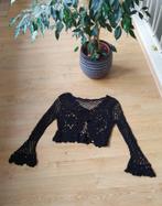 retro vibe zwart gehaakt bolerootje ️, maatje 36-38, Zwart, Ophalen of Verzenden, Gedragen, Maat 38/40 (M)