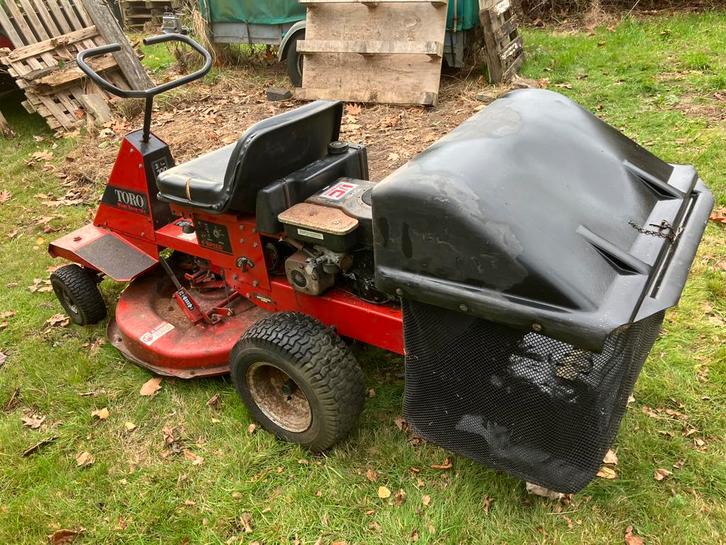 Lot van 3 zitmaaiers, Tuin en Terras, Zitmaaiers, Gebruikt, 90 tot 120 cm, Elektrische starter, Opvangbak, Versnellingen, Ophalen