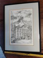 Tekening Hasselt stadhuis Frans Vanderveken, Ophalen of Verzenden