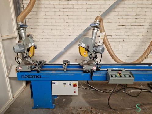 Dubbele afkortzaag Pertici Univer 330IP, Zakelijke goederen, Machines en Bouw | Houtbewerking