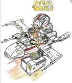 Donald Duck inspired by Star Wars - Giclée - Tony Fernandez, Enlèvement ou Envoi, Donald Duck, Neuf, Autres types