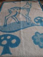 Couverture enfant bleu-blanc dessin faon, Ophalen, Jongetje of Meisje, Blauw, Deken of Dekbed