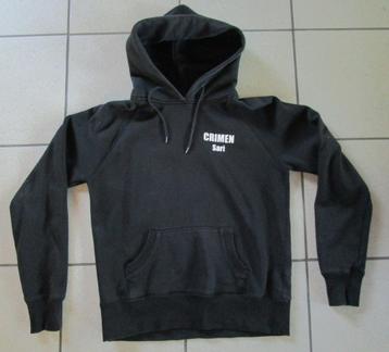Zwarte hoodie met witte logo’s "Crimen" maat L - OPRUIM beschikbaar voor biedingen