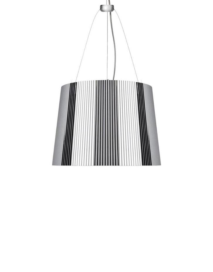Kartell Ge zilver hanglamp, Maison & Meubles, Lampes | Suspensions, Comme neuf, Moins de 50 cm, Synthétique, Enlèvement ou Envoi