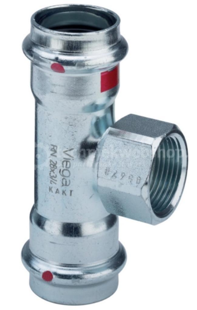 10 x Prestabo SC Contur 18 x ½ x 18 Viega 558 895 (1117.2),, Doe-het-zelf en Bouw, Buizen en Afvoer, Nieuw, Overige typen, Inox