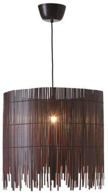 Ikea Rotvik bamboe hanglamp donkerbruin