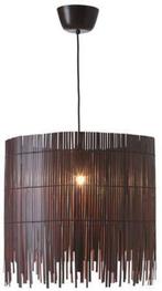 Ikea Rotvik bamboe hanglamp donkerbruin, Ophalen, Zo goed als nieuw, Hout, 50 tot 75 cm