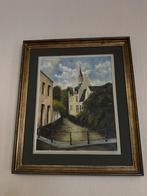 Schilderij groen waterke Mechelen, Antiek en Kunst, Ophalen