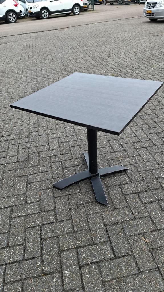 3 horeca inklapbare melamine 70x70cm sm france bistro set, Huis en Inrichting, Tafels | Eettafels, Zo goed als nieuw, Metaal, Ophalen