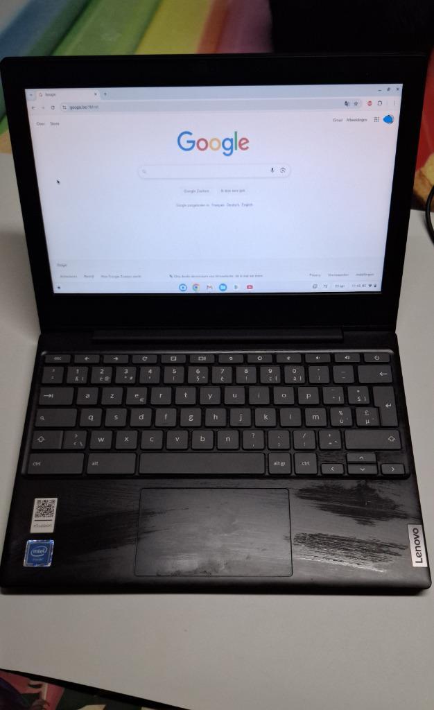 Chromebook Lenovo 11'inch in goede staat, Computers en Software, Chromebooks, Gebruikt, 11 inch, 4 GB of minder, 64 GB, Azerty