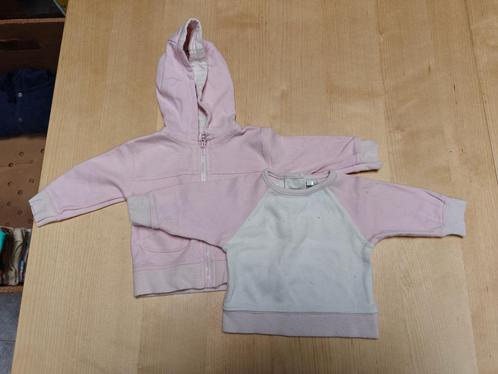 Roos bloesje met jasje maat 50, Kinderen en Baby's, Babykleding | Maat 50, Gebruikt, Meisje, Jasje, Ophalen of Verzenden