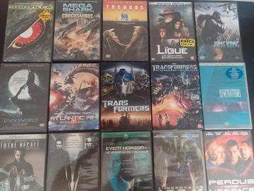 A vendre lot de 60 DVD fictions casi neuf 