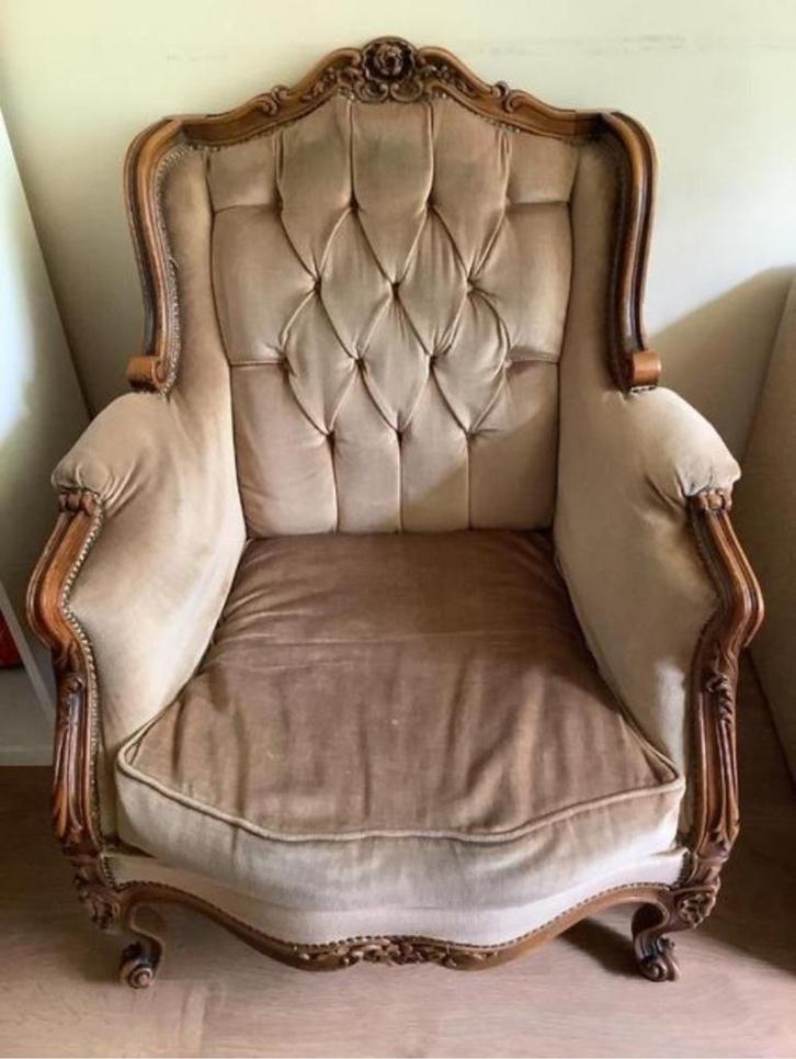 Fauteuil, Huis en Inrichting, Fauteuils, Zo goed als nieuw, Hout, Ophalen