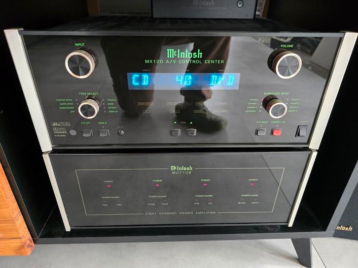 McIntosh MX120 + MC7108 – Préampli & Amplificateur, Audio, Tv en Foto, Stereoketens, Zo goed als nieuw, Ophalen