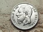 5 frank 1870 leopold II zilver, Postzegels en Munten, Munten | België, Zilver, Ophalen of Verzenden, Losse munt, Zilver