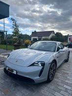 Porsche Taycan - rood interieur - PerformanceBattery 93.4kwh, Auto's, Particulier, Zilver of Grijs, Zetelverwarming, Te koop