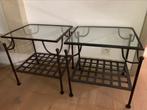 2 tables de chevet en fer forge, Ophalen, Zo goed als nieuw