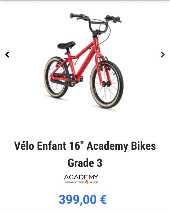 Academy Bikes Grade 3 16" fiets voor kinderen van 4-6 jaar, Fietsen en Brommers, Fietsen | Kinderfietsjes, Zo goed als nieuw, 16 tot 20 inch