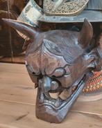 Samurai-masker gesigneerd Hannya EDO, Verzamelen, Overige soorten, Ophalen of Verzenden