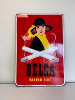 BELGA emaille reclamebord 1953, Verzamelen, Ophalen of Verzenden, Gebruikt, Reclamebord