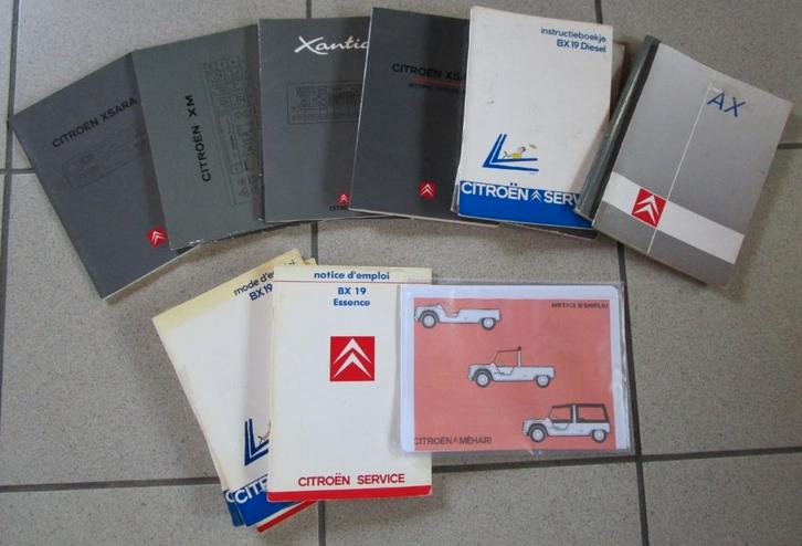 Lot originele gebruikshandleidingen van oude Citroën wagens, Auto diversen, Handleidingen en Instructieboekjes, Ophalen of Verzenden