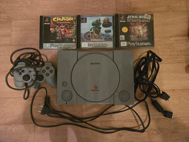Ps1 met spelletjes, Games en Spelcomputers, Spelcomputers | Sony PlayStation 1, Zo goed als nieuw, Ophalen of Verzenden
