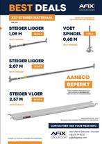 Stelling/steiger AFIX X37 PROMO, Doe-het-zelf en Bouw, Steigers, Nieuw, Gevelsteiger, Ophalen of Verzenden