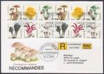 LUXEMBOURG - FDC Champignons comestibles - Y&T 1576/1581, Timbres & Monnaies, Paddenstoelen, Luxembourg, Affranchi, Envoi