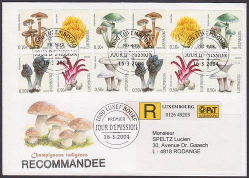 LUXEMBOURG - FDC Champignons comestibles - Y&T 1576/1581, Timbres & Monnaies, Timbres | Europe | Autre, Affranchi, Luxembourg