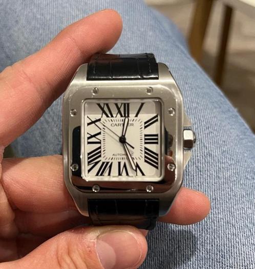 Cartier Santos 100XL, Handtassen en Accessoires, Horloges | Heren