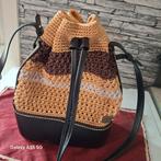 Handtas met lederen riemen en bodem + voering, Ophalen of Verzenden, Nieuw, Handtas