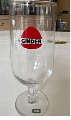 Vintage ‘tulp’ bierglas van Ginder, Verzamelen, Ophalen of Verzenden, Zo goed als nieuw, Glas of Glazen