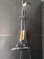 Keramisch douche kraan, met stang en sproeier, Ophalen